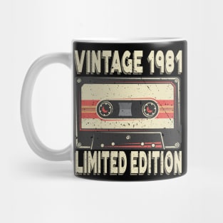 Vintage 1981 Limited Edition 40th Birthday Mug